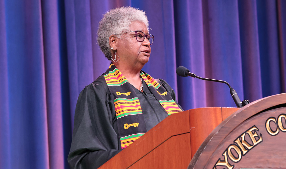 Trudy Monson '97 welcomes graduates as new alumni at Commencement 2025