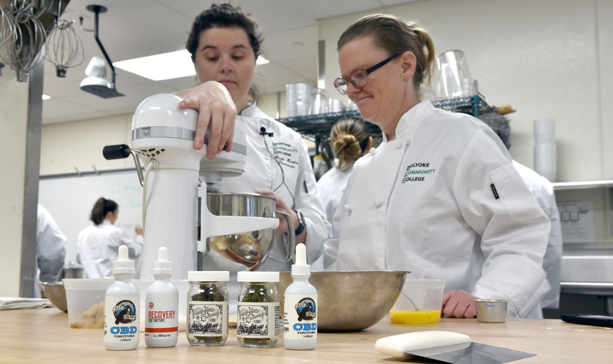 Cannabis culinary assistant class at HCC MGM Culinary Arts Institute in 2020