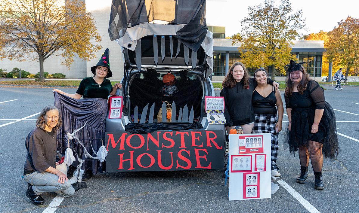 Monster House display at Trunk or Treat 2023