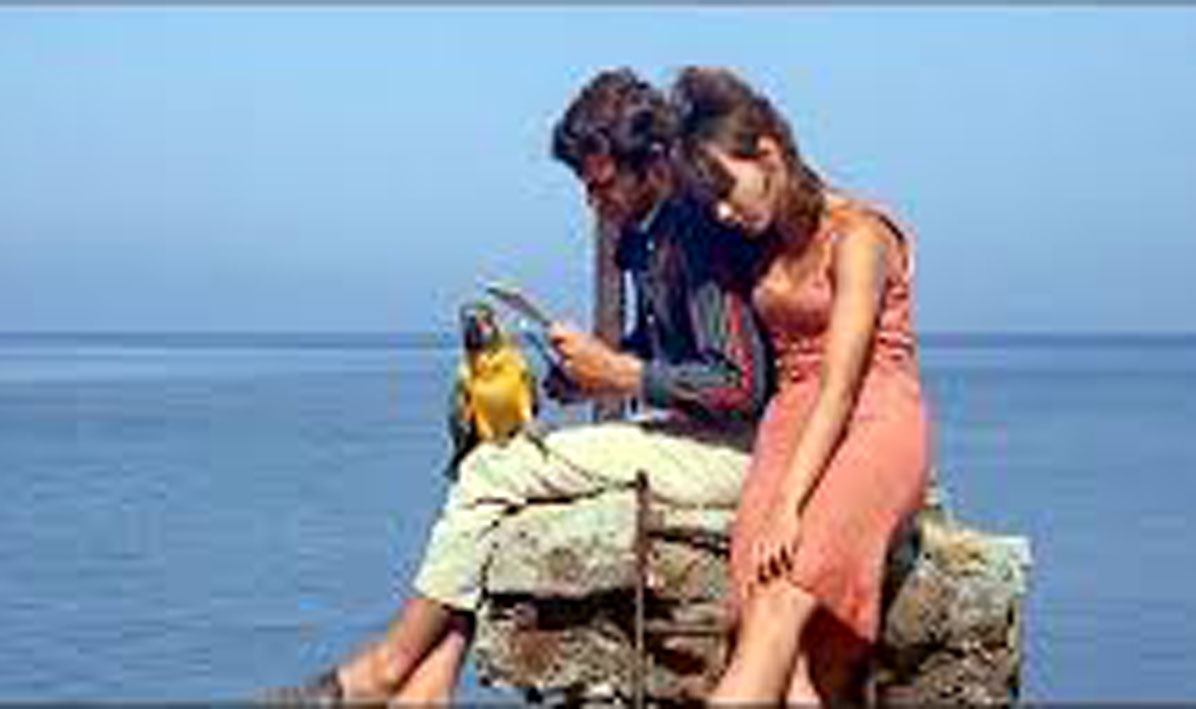 Still shot from Pierrot le Fou.