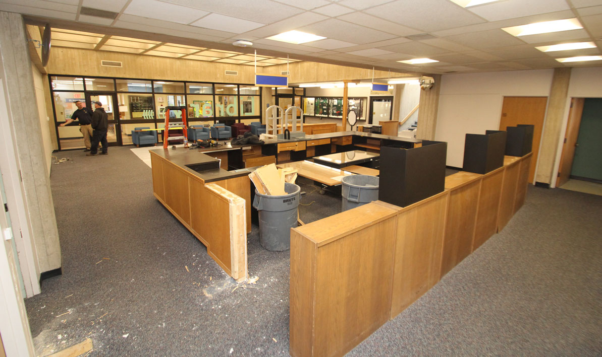 Old circulation desk