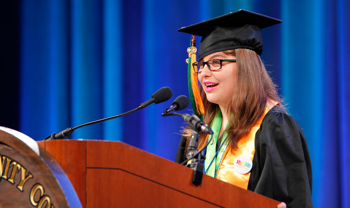 Commencement speaker Tiffany Cavanaugh