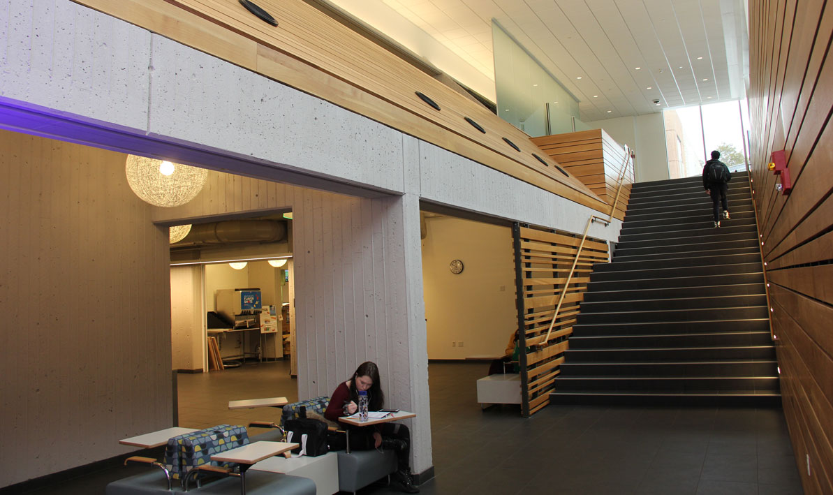 New stairwell looking up