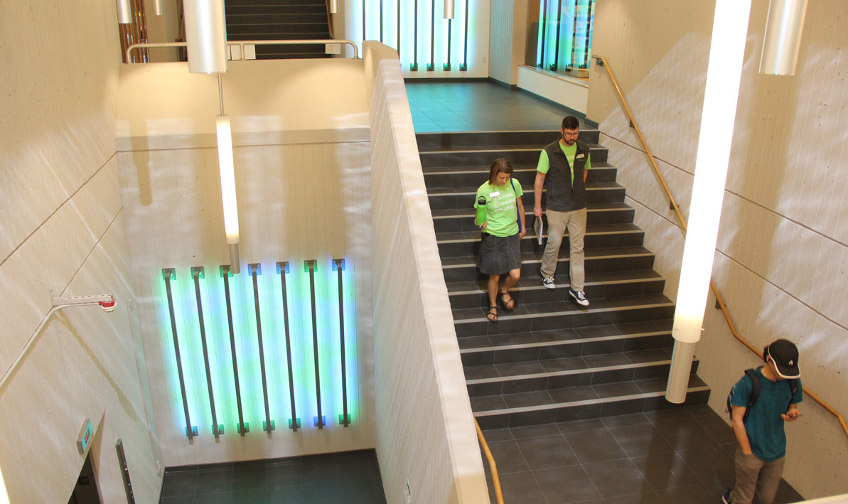 Stairwell, looking down