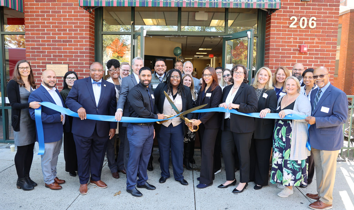 Tech Hub ribbon-cutting photo