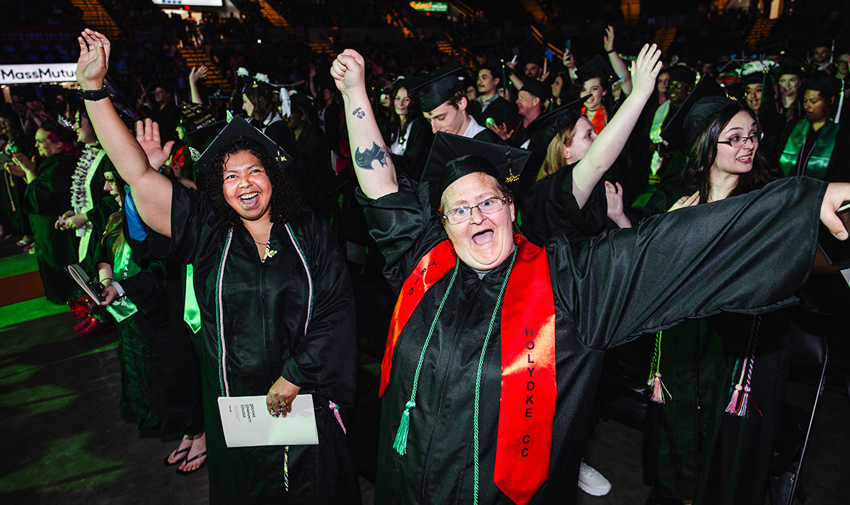 Criminal justice major and TRIO student Danyelle Foster '25 celebrates Commencement 2025.