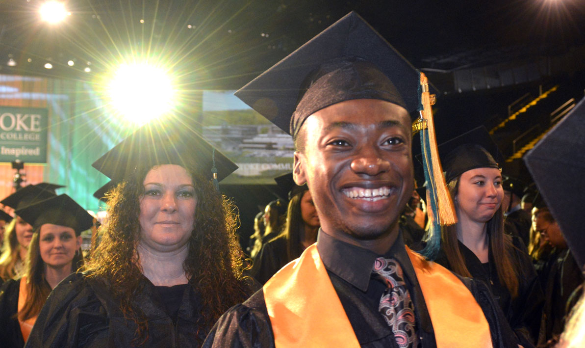 HCC alumns Ugo Iyeh at Commencement 2014