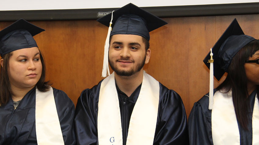 Smiling Gateway to College graduates